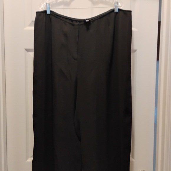 Eileen Fisher Silk Georgette Crepe Wide-Leg Pant Ankle Length Easy Fit Size 3XL - Picture 2 of 8